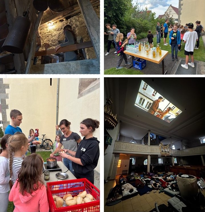 Kirchenüernachtung Collage